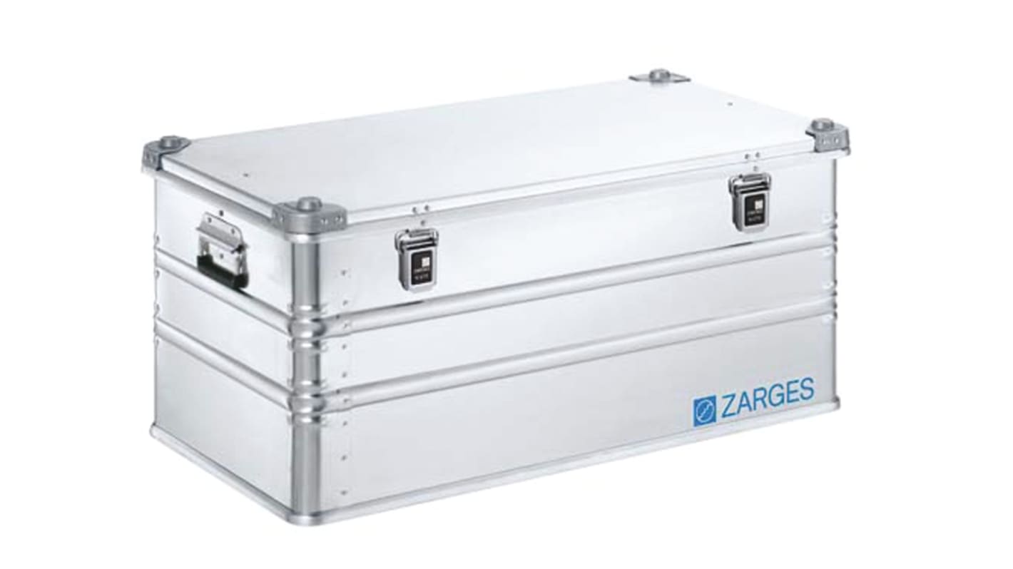 Maleta de transporte Zarges K 470 de Aluminio Plateado, dim. ext. 950 x 530 x 430mm, sin ruedas, 11kg