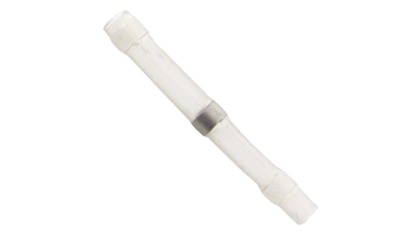 TE Connectivity Transparent Polyolefin Solder Sleeve 26mm Length Maximum of 1.7mm Cable Diameter