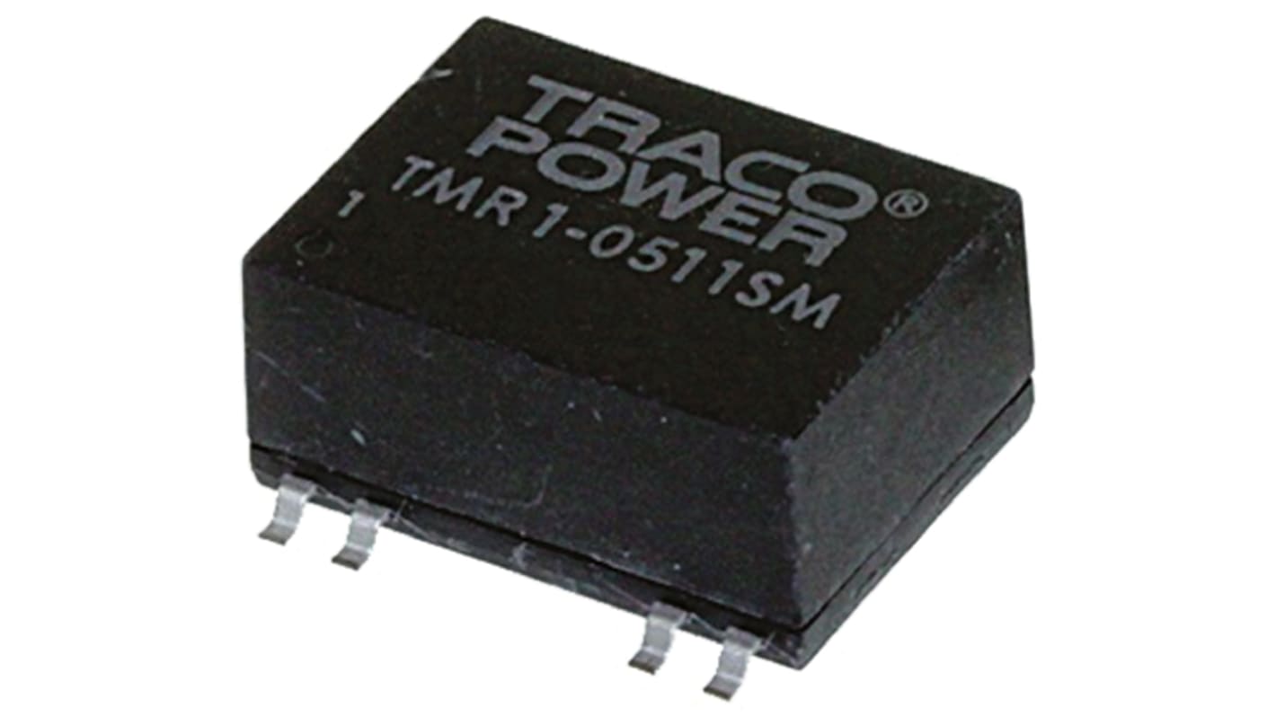 Convertisseur DC-DC TRACOPOWER, TMR 1SM, Montage en surface, 1W, 2 sorties, ±15V c.c., ±33mA