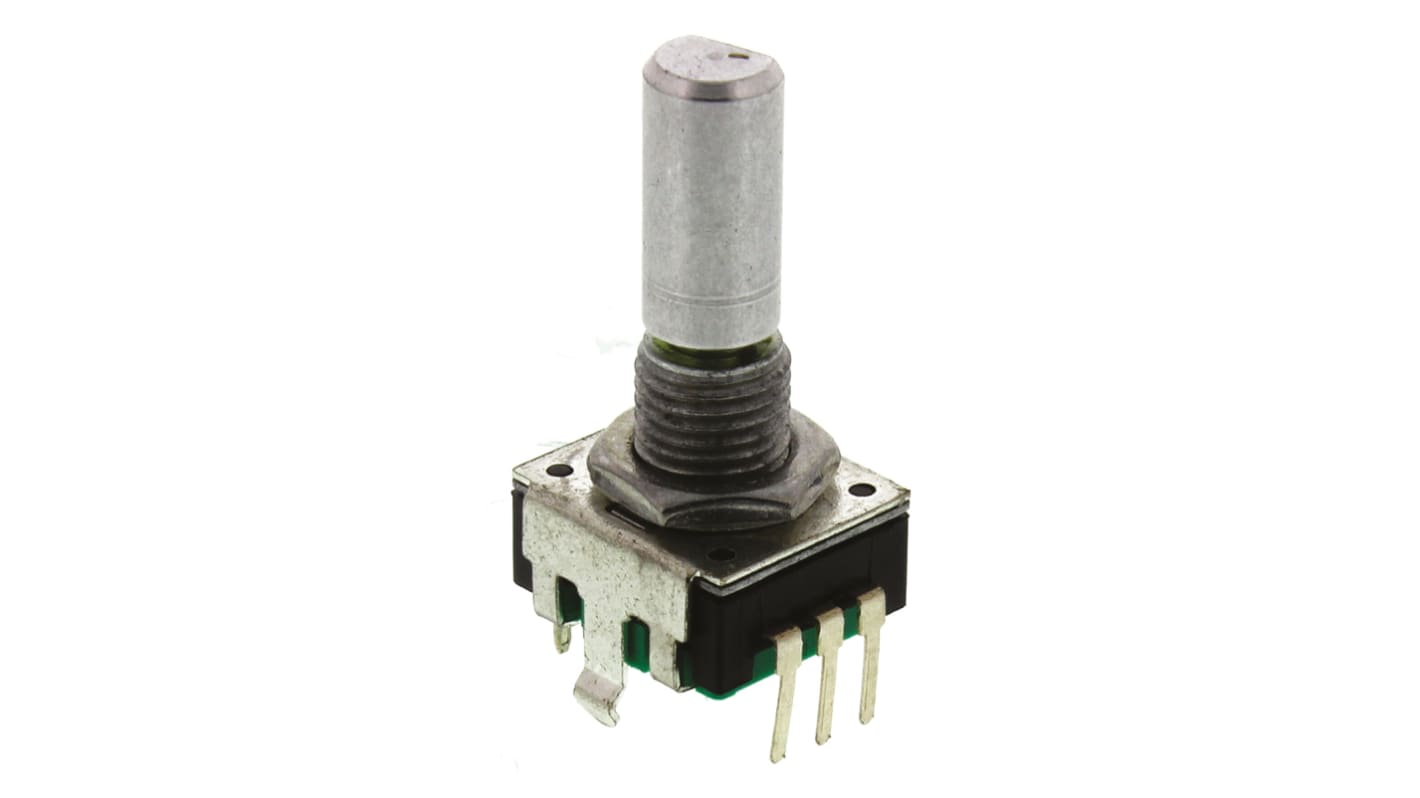 Bourns 18 Pulse Incremental Mechanical Rotary Encoder with a 6 mm Flat Shaft, Through Hole