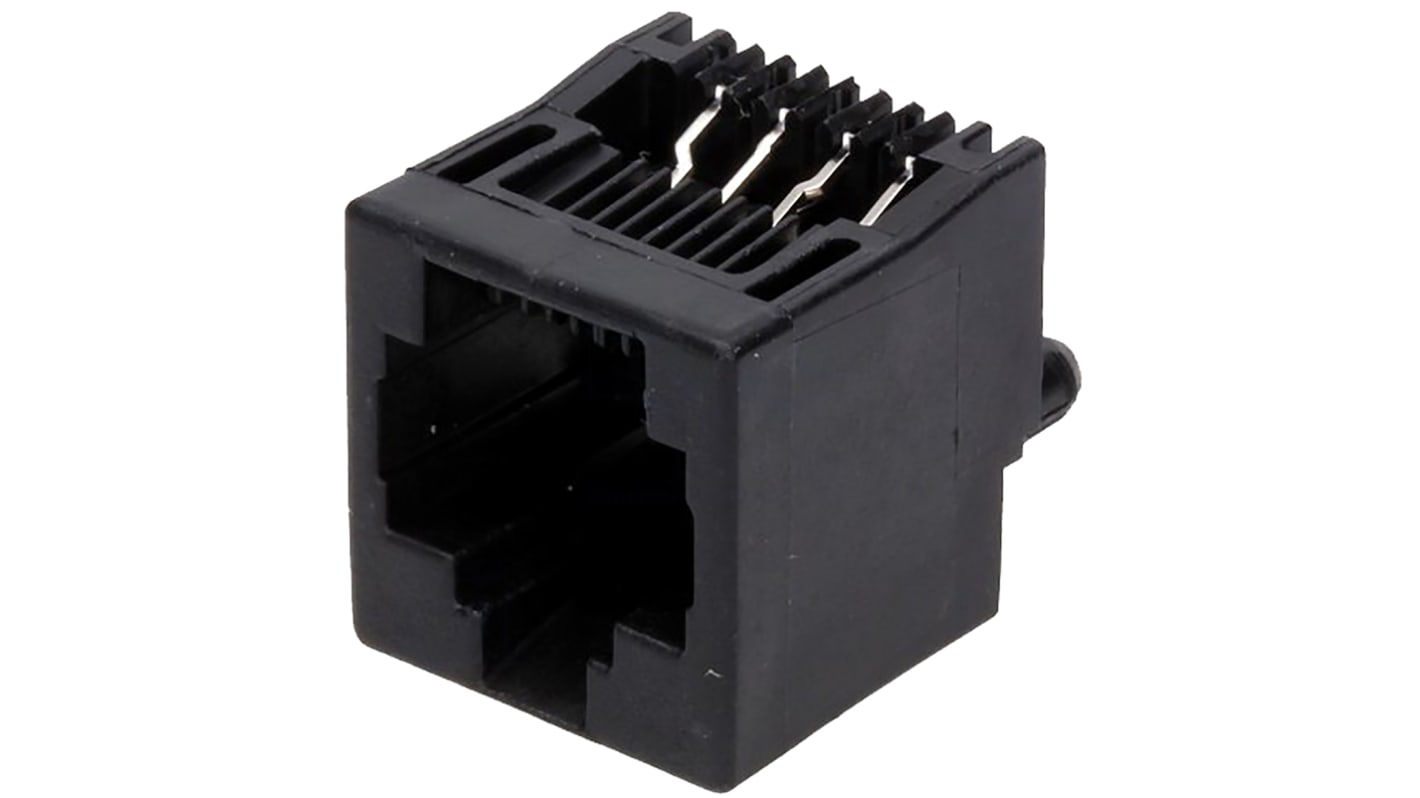 TE Connectivity 5556416 Series Female RJ45 Socket, Through Hole, Cat3