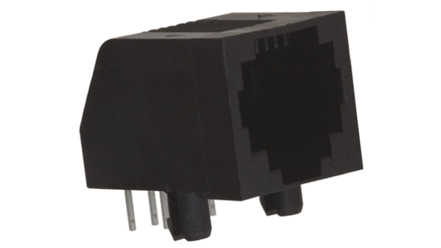 RJ25 Modular Jack Conector Cat3 Hembra TE Connectivity serie 5555165, de 6P6C vías