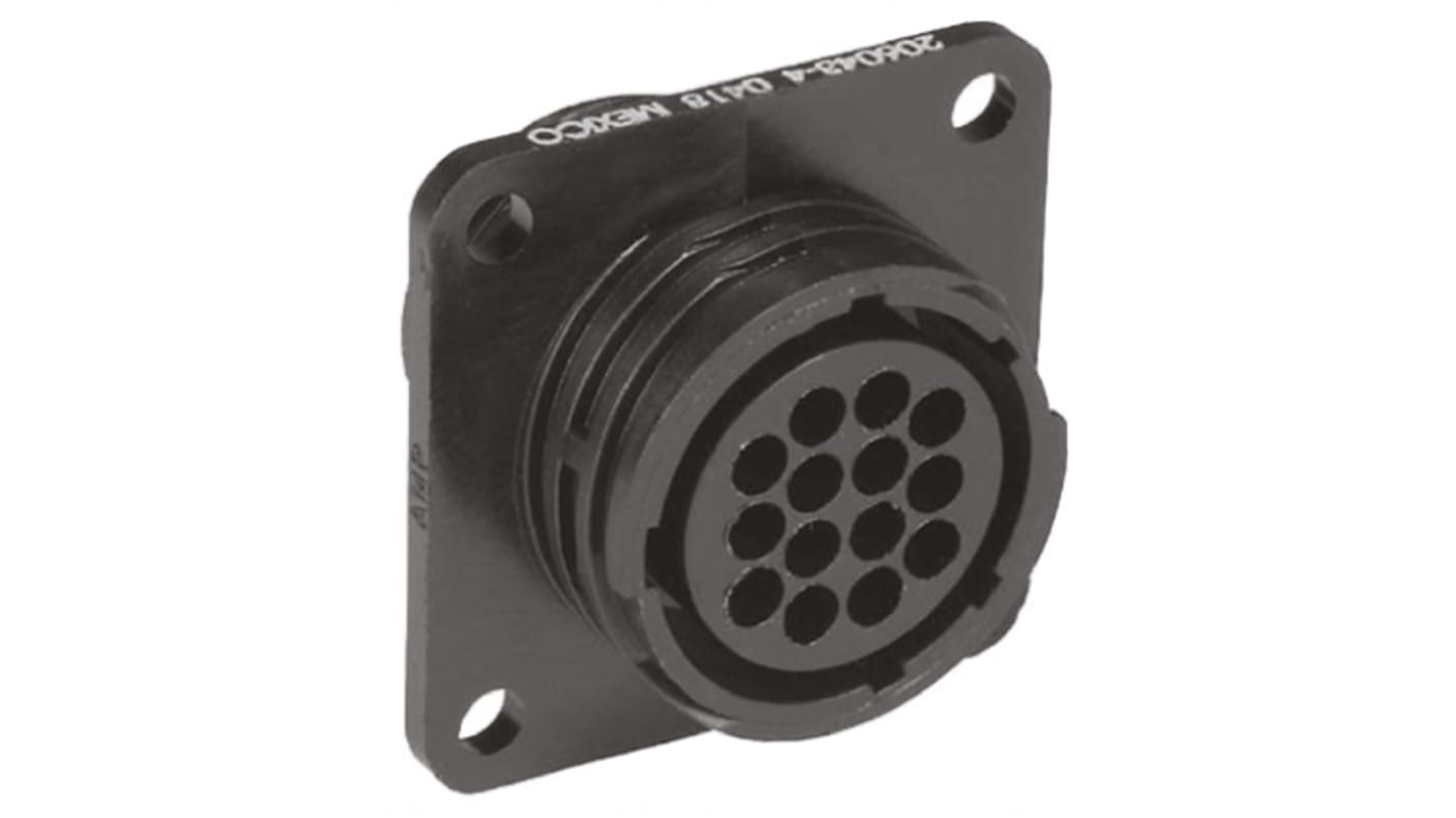 TE Connectivity Circular Connector, 14 Contacts, Flange Mount, Socket, Female, IP65, CPC Series 1 Series