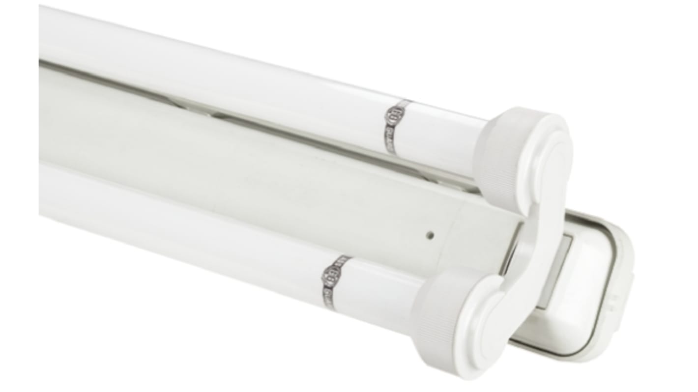 GlassGuard 58 W Fluorescent Fluorescent Light Fitting, 220 → 240 V Linear Twin Batten, 2 Lamp, 1.5 m Long, IP65