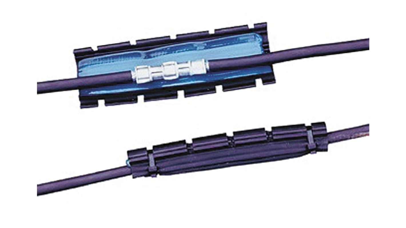 TE Connectivity Inline Splice Black, Silicone Gel