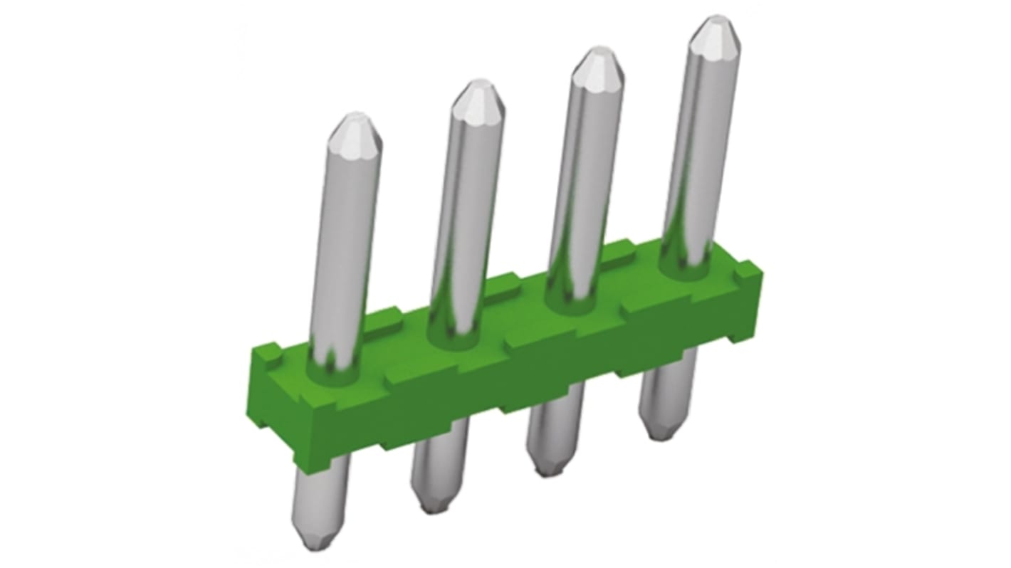 TE Connectivity Buchanan Series PCB Terminal Block, 4-Contact, 3.5mm Pitch, Through Hole Mount, 1-Row, Solder