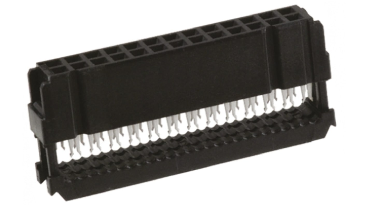 TE Connectivity 26-Way IDC Connector Socket for Cable Mount, 2-Row