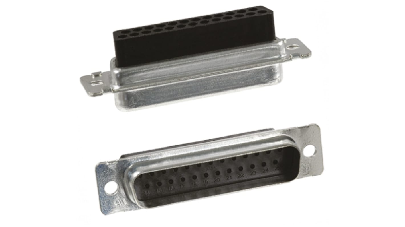 TE Connectivity Amplimite HDP-20 Sub-D Steckverbinder Stecker , 25-polig , Kabelmontage Crimp