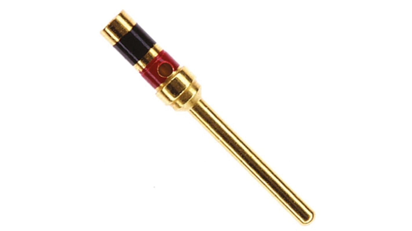 TE Connectivity, AMPLIMITE 109 Series Series, size 20 Male Crimp D-sub Connector Contact, Gold over Copper Pin, 28