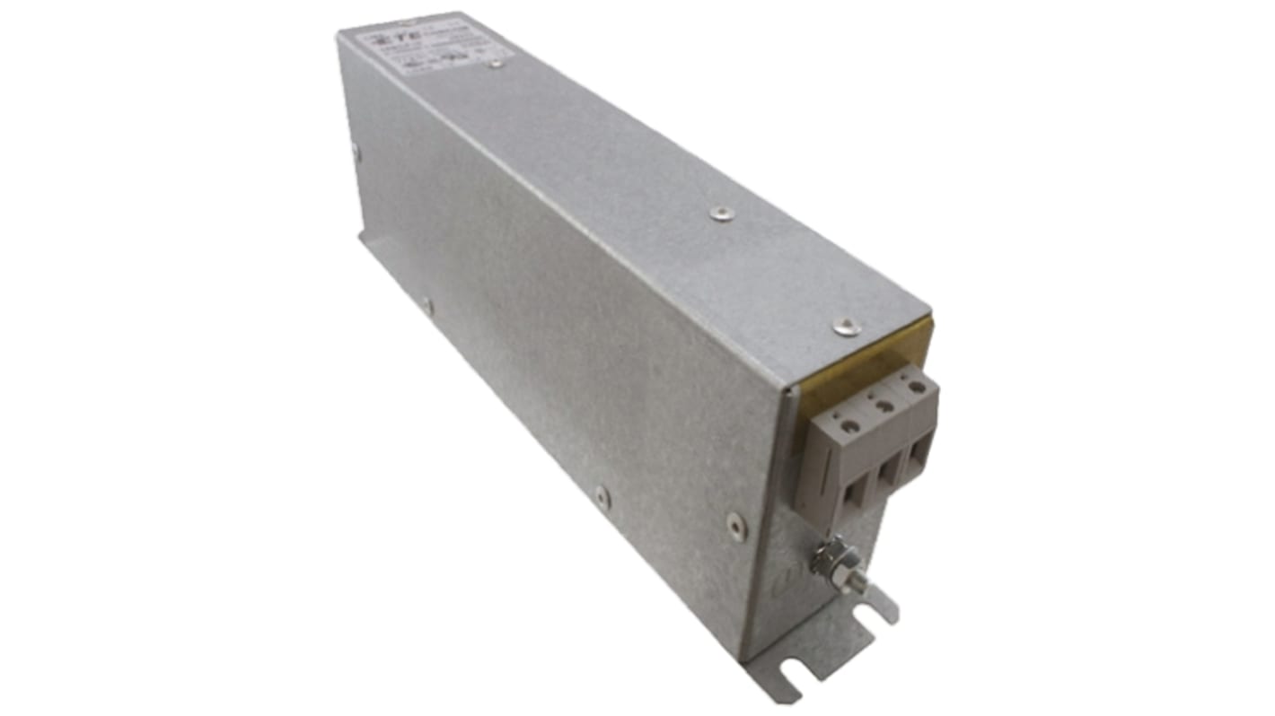 TE Connectivity, BCF 100A 480 V ac 50/60Hz, Flange Mount Power Line Filter, Terminal Block 3 Phase