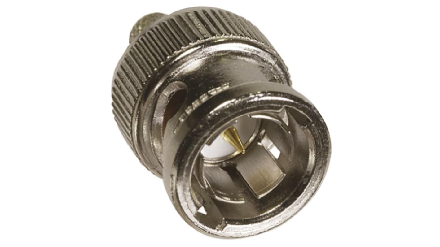 TE Connectivity, Plug Cable Mount BNC Connector, 75Ω, Crimp Termination, Straight Body