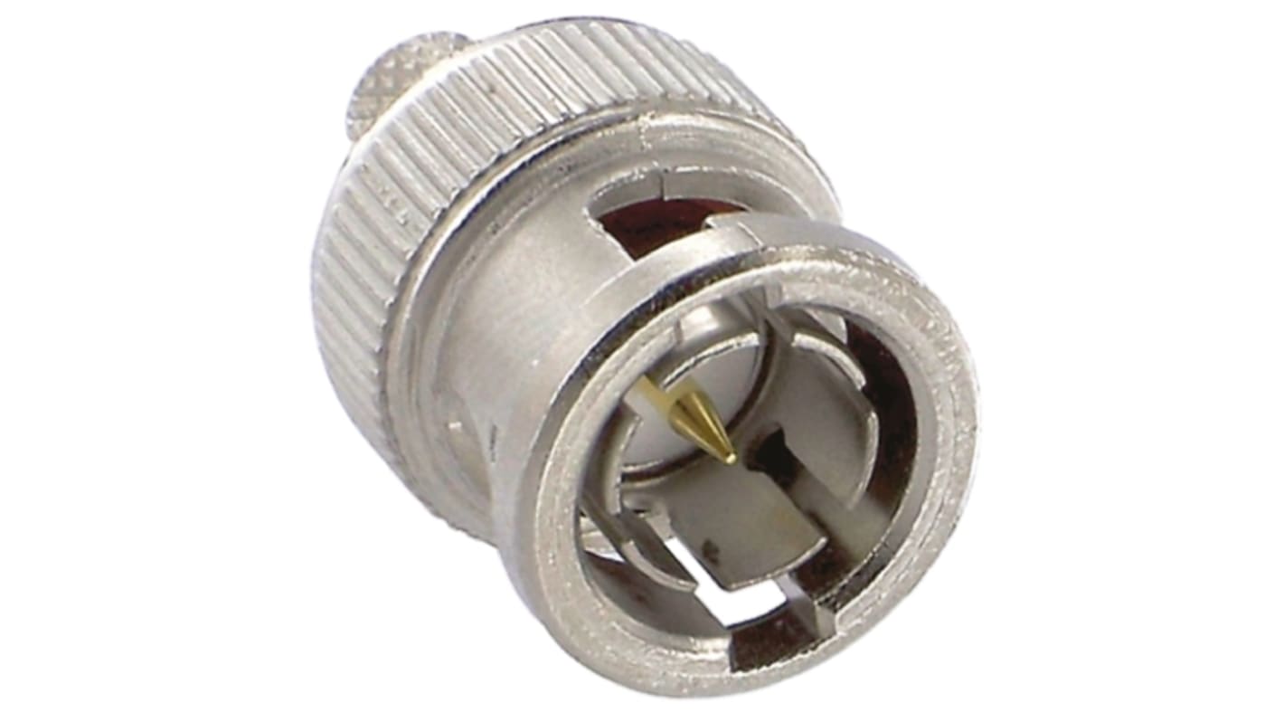 TE Connectivity Stecker Koaxialsteckverbinder BNC-Steckverbinder, Kabelmontage, Crimp-Anschluss, für RG59-Kabel, 75Ω,