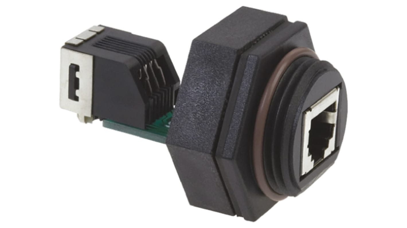 TE Connectivity RJ-Kupplung, RJ11, Typ Circular Bulkhead Connector