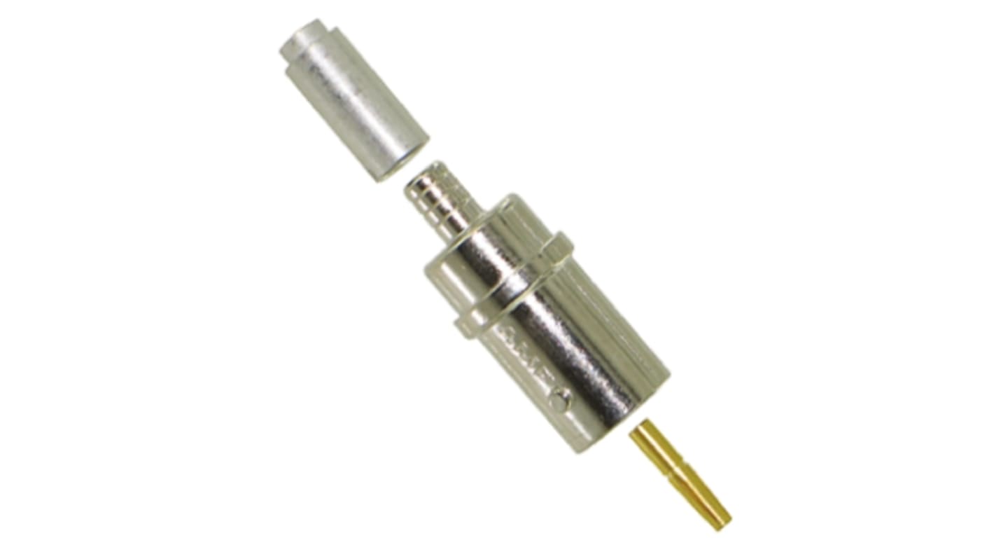 TE Connectivity, jack Cable Mount BNC Connector, 50Ω, Crimp Termination, Straight Body