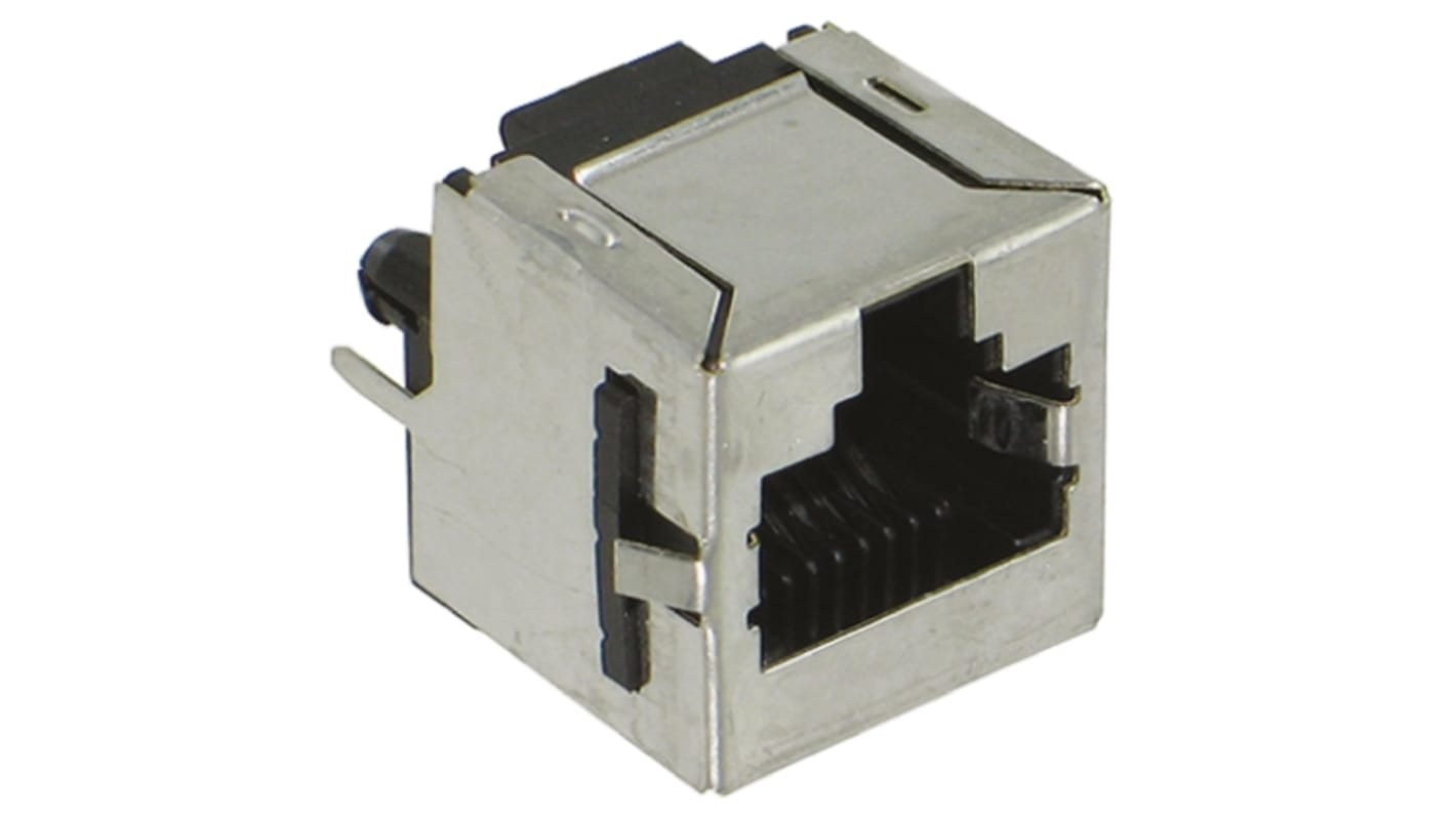 TE Connectivity 5557730 Cat.3 RJ45-Steckverbinder Buchse, 1-Port 8P8C-polig Geschirmt PCB