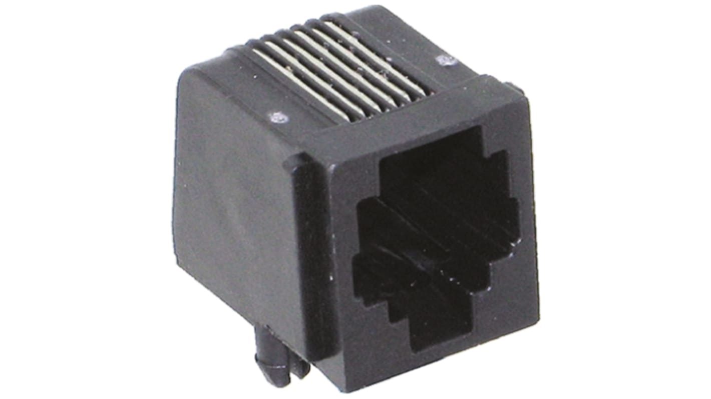 Connecteur RJ25 cat 3 TE Connectivity série 5520250 Femelle Traversant Angle Droit