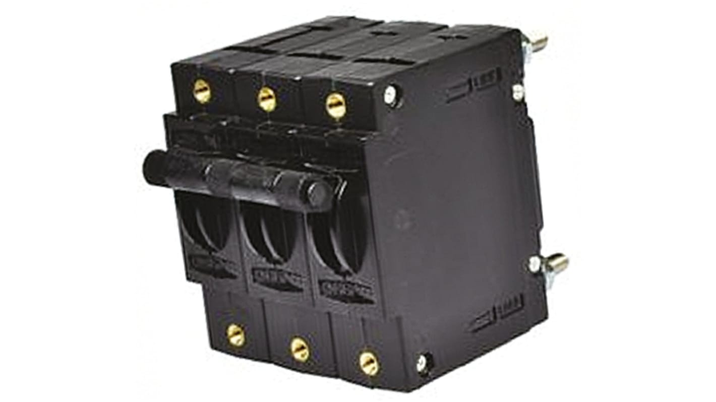 W93X11215 TE Connectivity Thermal Circuit Breaker W93 3 Pole 277V ac Voltage