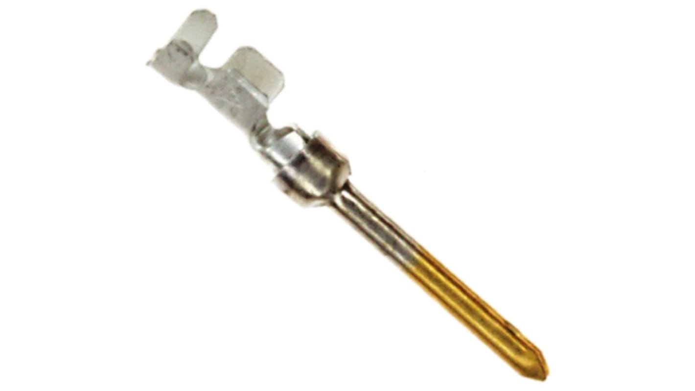 TE Connectivity, AMPLIMITE HDP-20 Series, size 20 Male Crimp D-sub Connector Contact, Gold over Tin Pin, 24 → 20