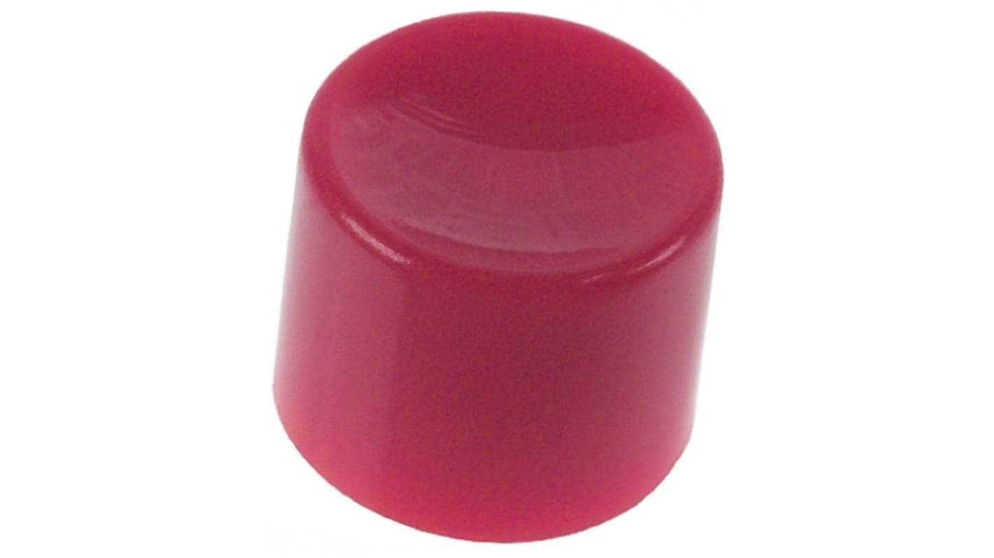 TE Connectivity Red Push Button Cap for Use with MPA6 Series, MPE Series, MPS Series, MSPM Series