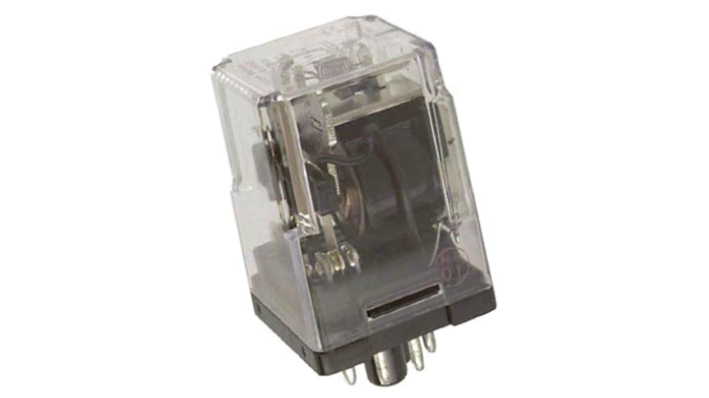 KRPA11AY120 TE Connectivity Plug In Power Relay, 120V ac Coil, 5A Switching Current, DPDT RS