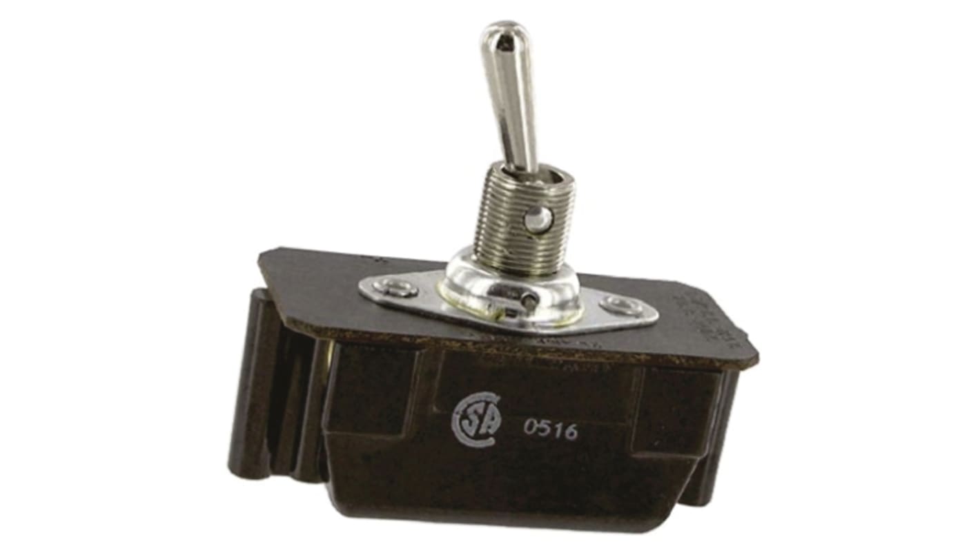 TE Connectivity Toggle Switch, Panel Mount, On-Off, DPST, Screw Terminal