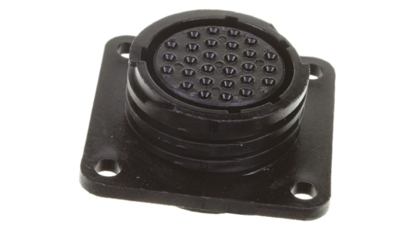 TE Connectivity Connector, 28 Contacts, Flange Mount, Socket, Female, CPC Series 2 Series