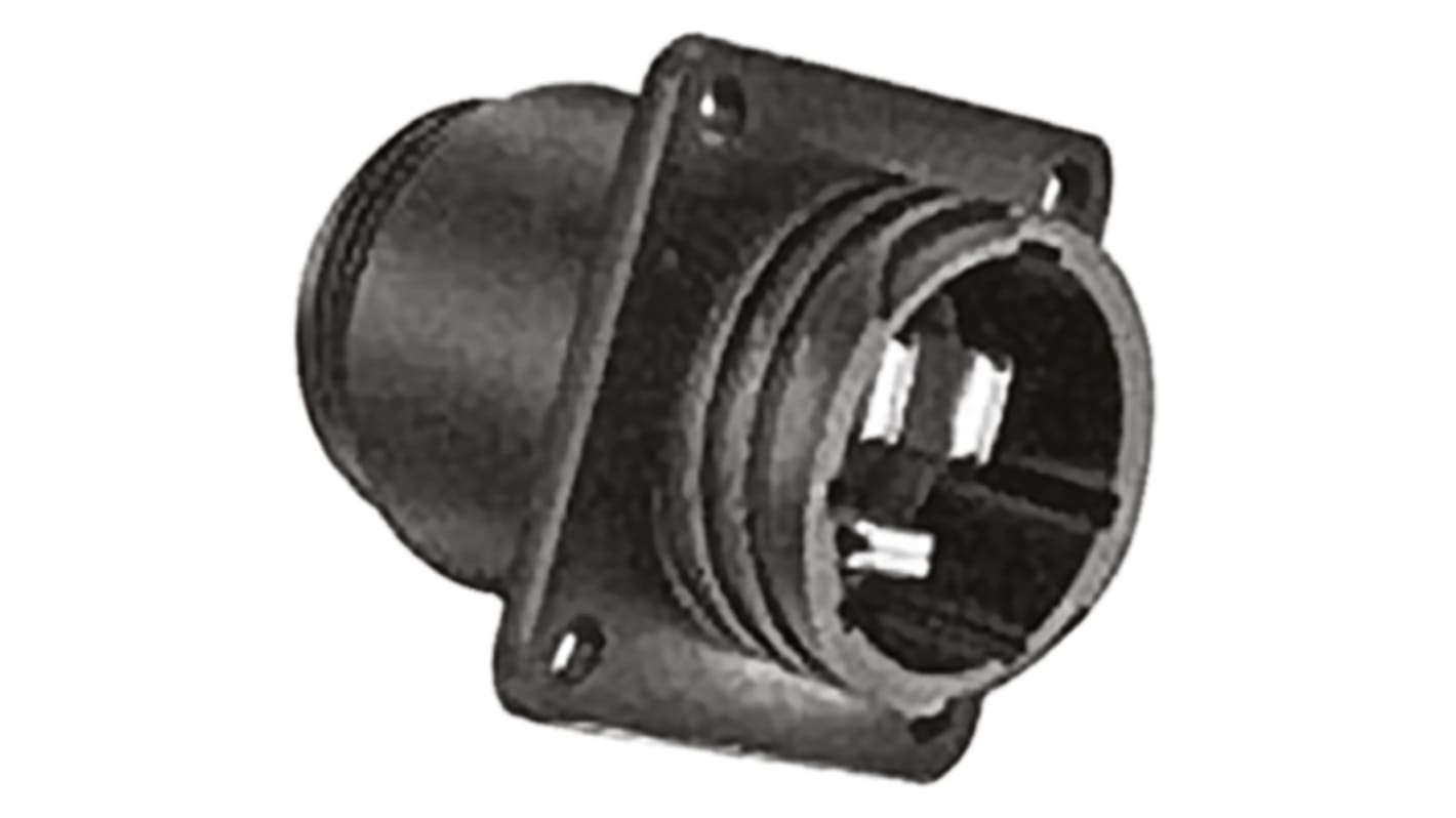 TE Connectivity Connector, 3 Contacts, Flange Mount, Socket, Male, CPC Series 3 Series