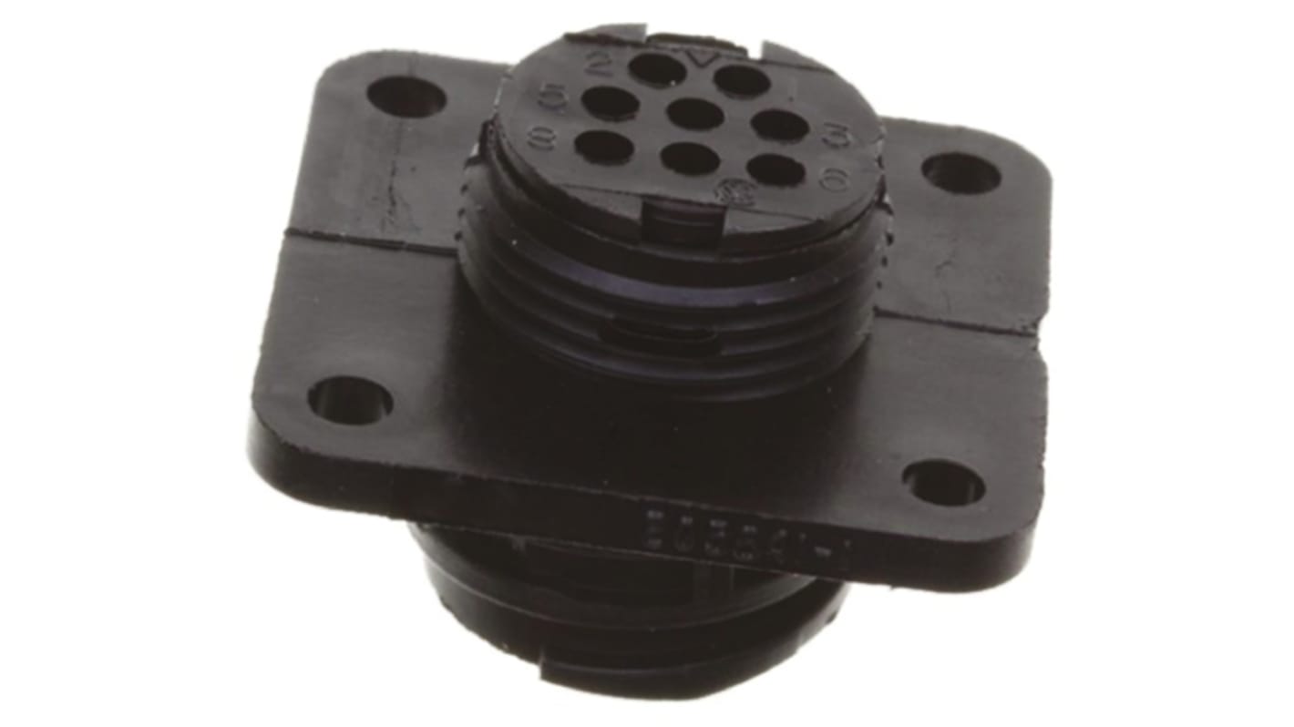 TE Connectivity Connector, 8 Contacts, Flange Mount, Socket, Male, CPC Series 2 Series