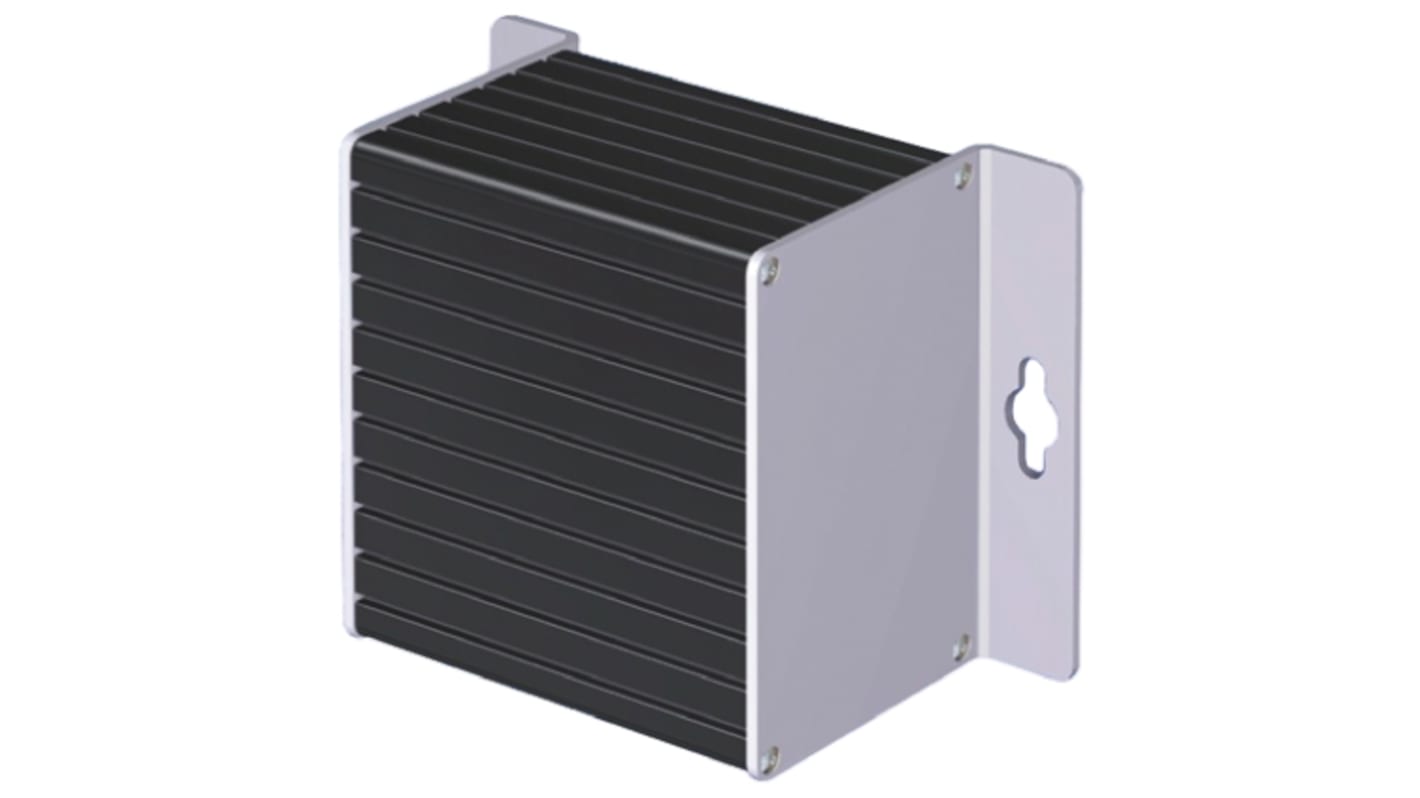 nVent SCHROFF minipac Series Black Aluminium Enclosure, IP40, Natural Lid, 160 x 76.2 x 112.3mm