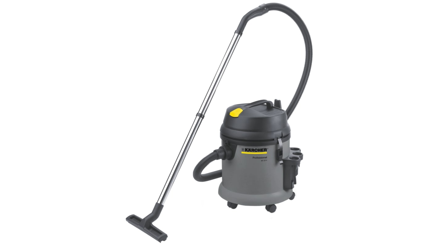 Karcher NT 27/1 Floor Vacuum Cleaner Vacuum Cleaner for Wet/Dry Areas, 7.5m Cable, 220 → 240V ac, Type C - Euro