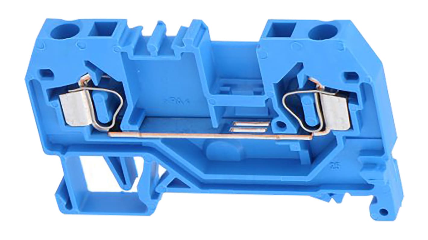 Wago 280 Series Blue Feed Through Terminal Block, 2.5mm², Single-Level, Cage Clamp Termination