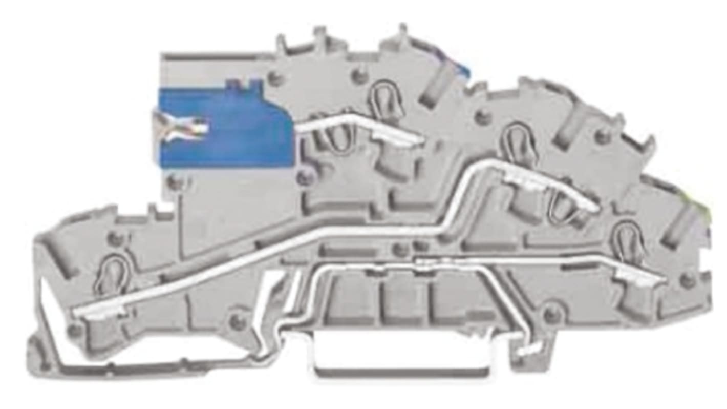 Wago TOPJOB S, 2003 Series Grey Multi Level Terminal Block, 2.5mm², Triple-Level, Push-In Cage Clamp Termination