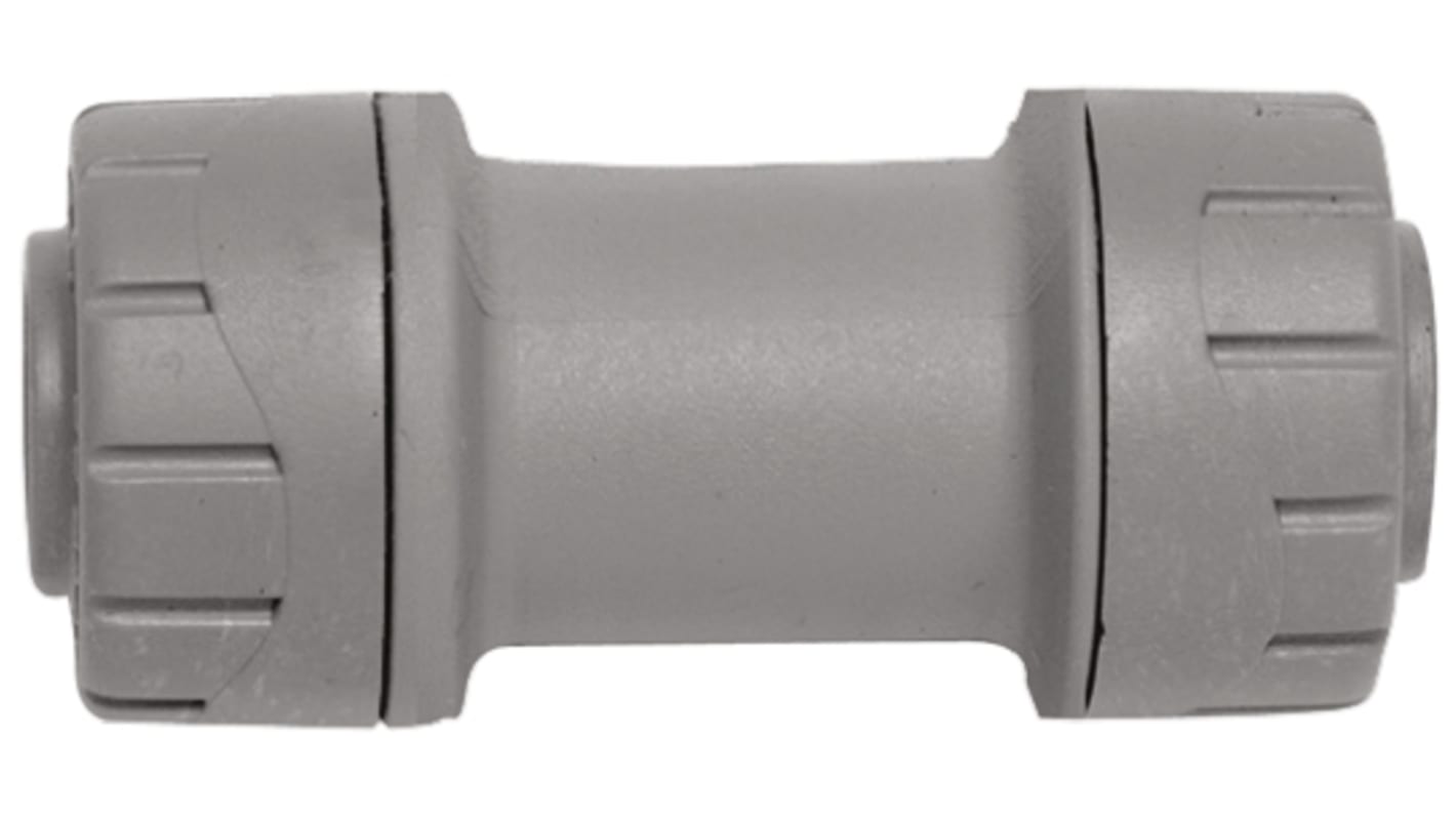 Polyplumb Push Fit Fitting Straight Coupler, 15mm od