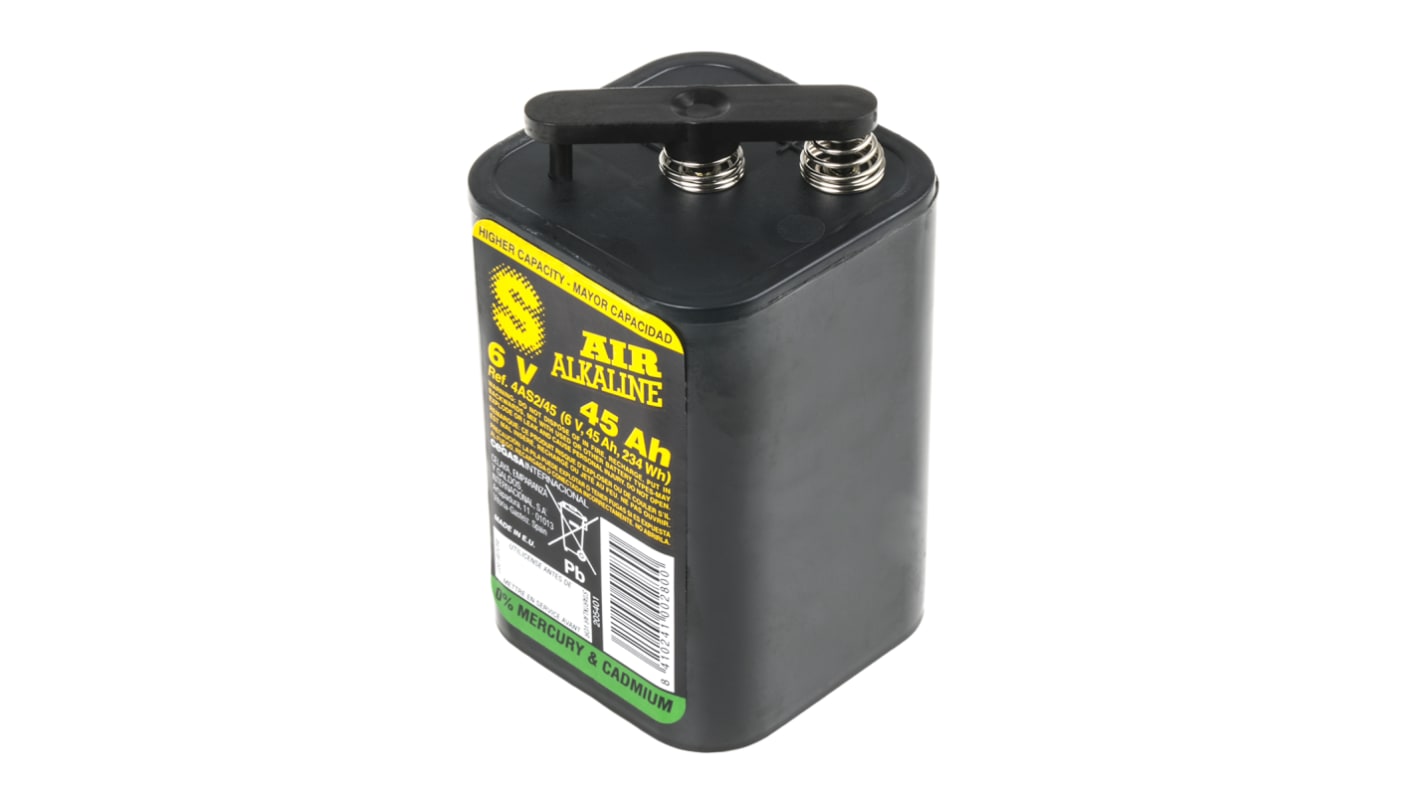 Cegasa Batterie, 6V / 45Ah Alkali-Luft 66 x 66 x 110mm