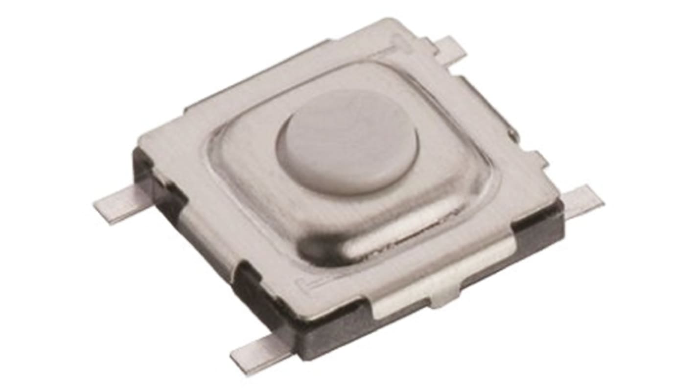 Interruttore tattile Wurth Elektronik, SPST, 5 x 5 x 1.5mm, L. attuatore 0.3mm, Montaggio superficiale