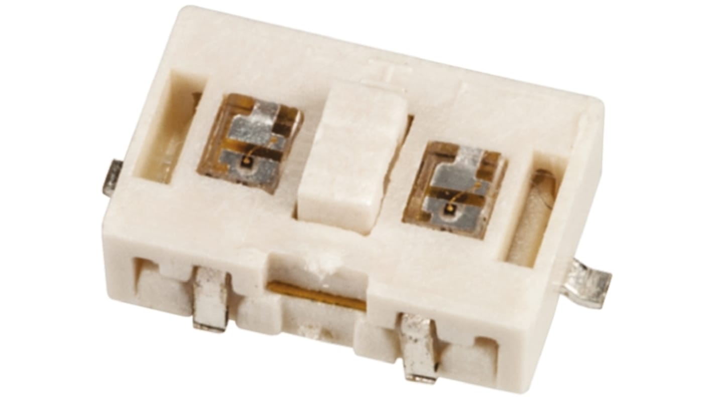 Clear Tactile Switch, SPST 50 mA @ 12 V dc 0.5mm Surface Mount