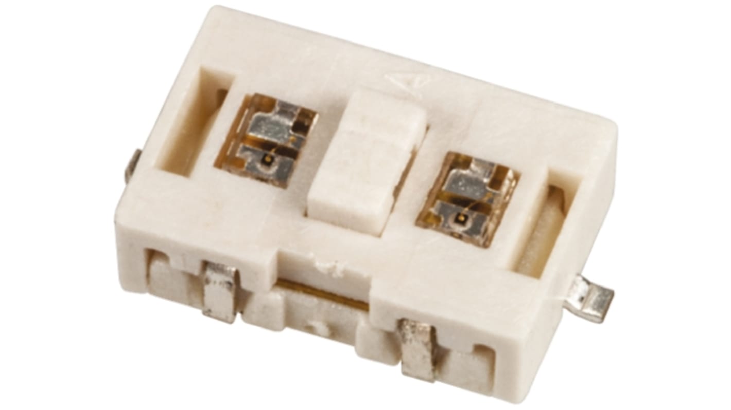 Clear Tactile Switch, SPST 50 mA @ 12 V dc 0.5mm Surface Mount