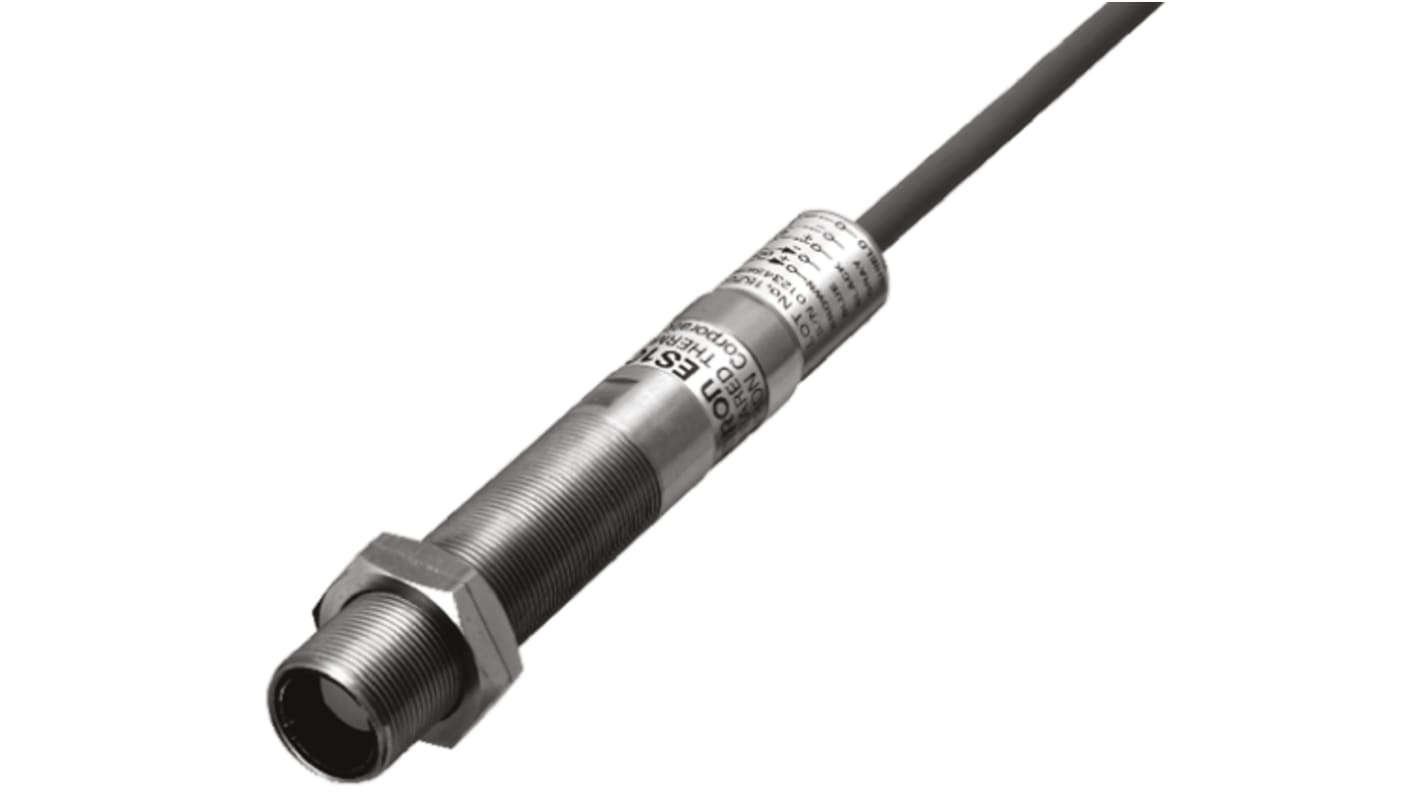 Sensor de temperatura infrarrojo Omron ES1CA40 , de 0°C a +400°C, long. cable 2m, salida analógica, Ø 18 mm