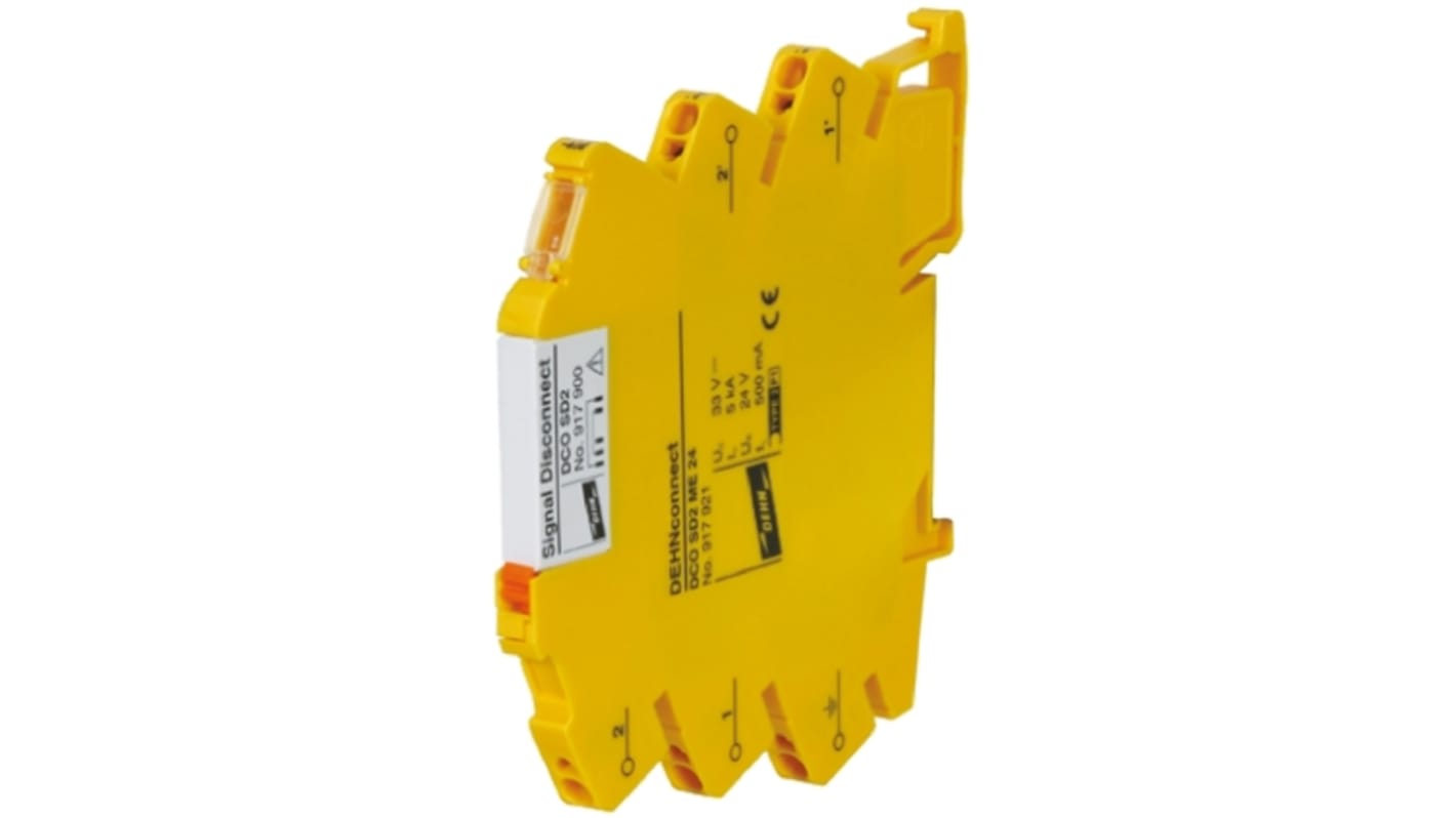 Dehn, DCO Surge Protector 23 V ac, 33 V dc Maximum Voltage Rating 20kA Maximum Surge Current Type 2 Arrester