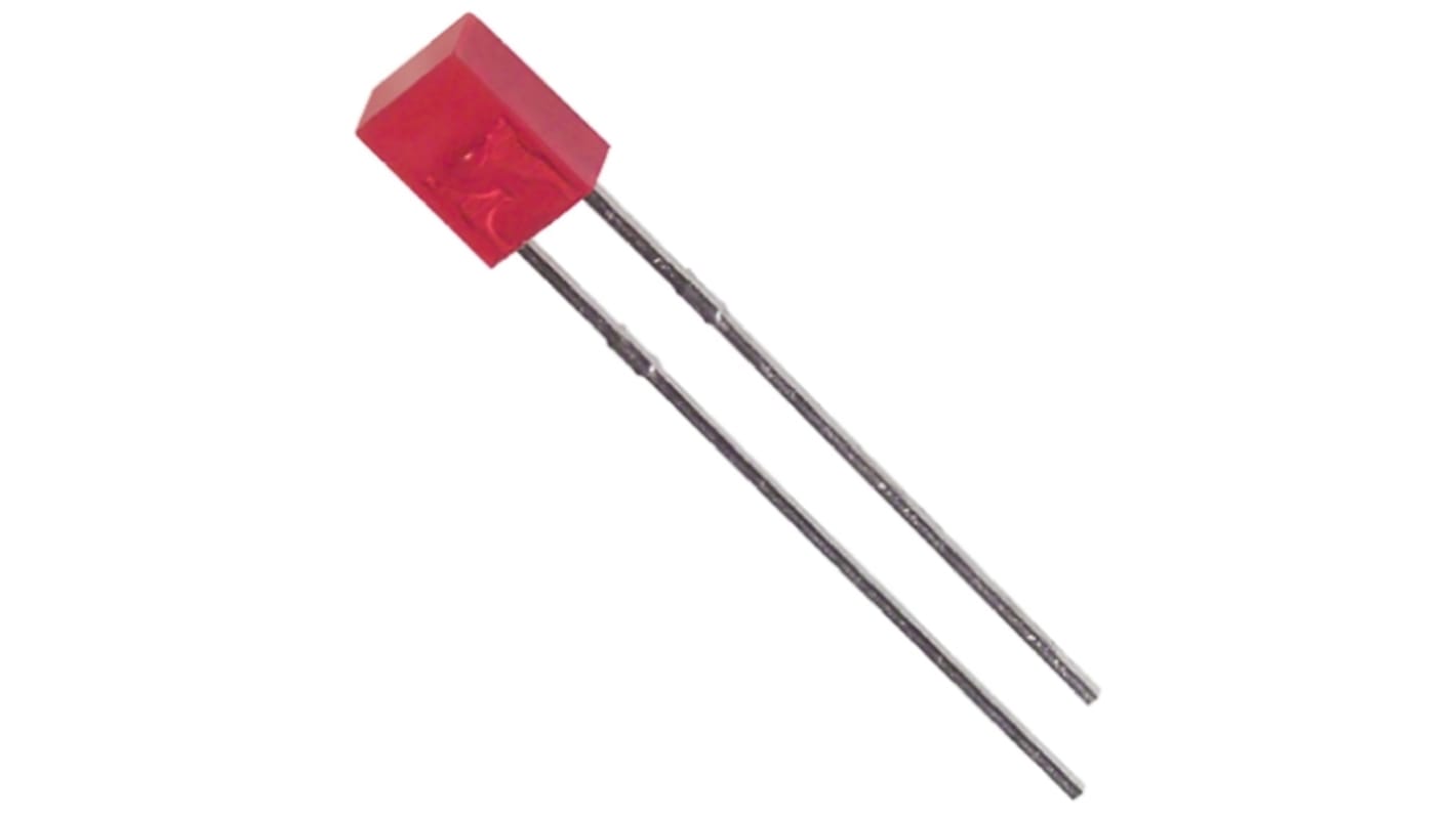 LED Rouge, Traversant, Rectangulaire, 2,8 V