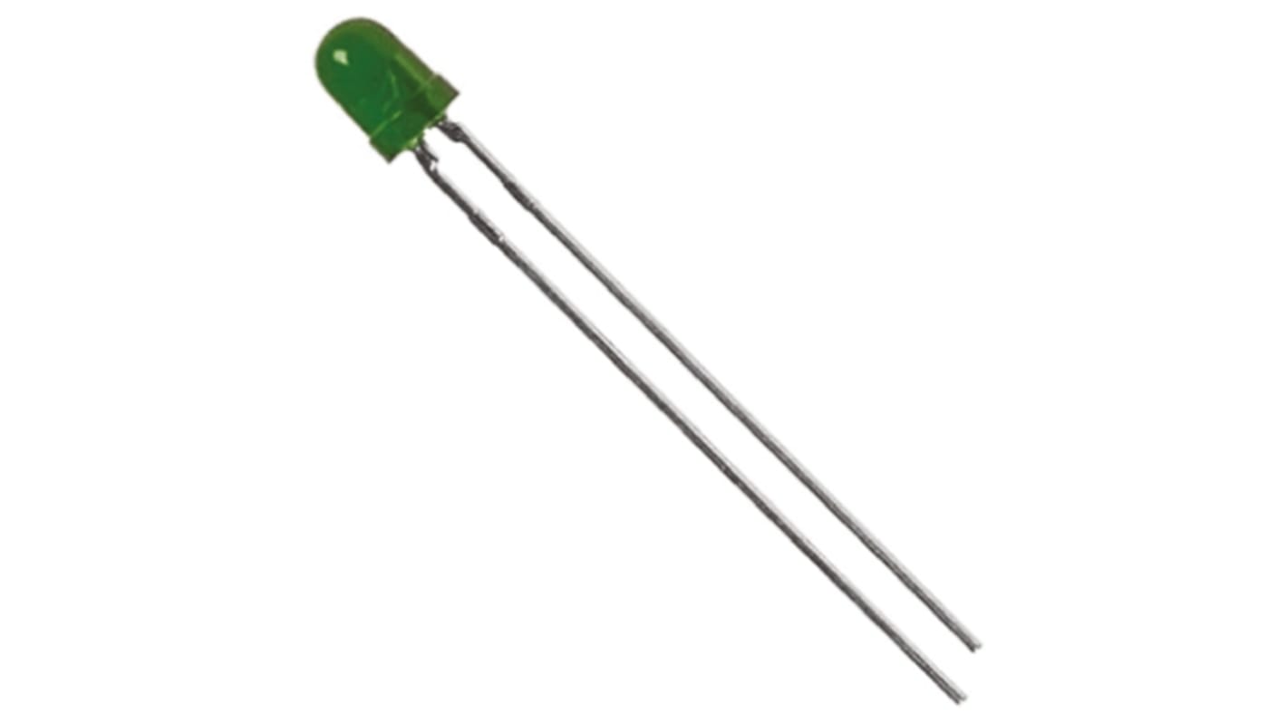 LED Jaune-Vert, Traversant, 4 mm, 2,8 V