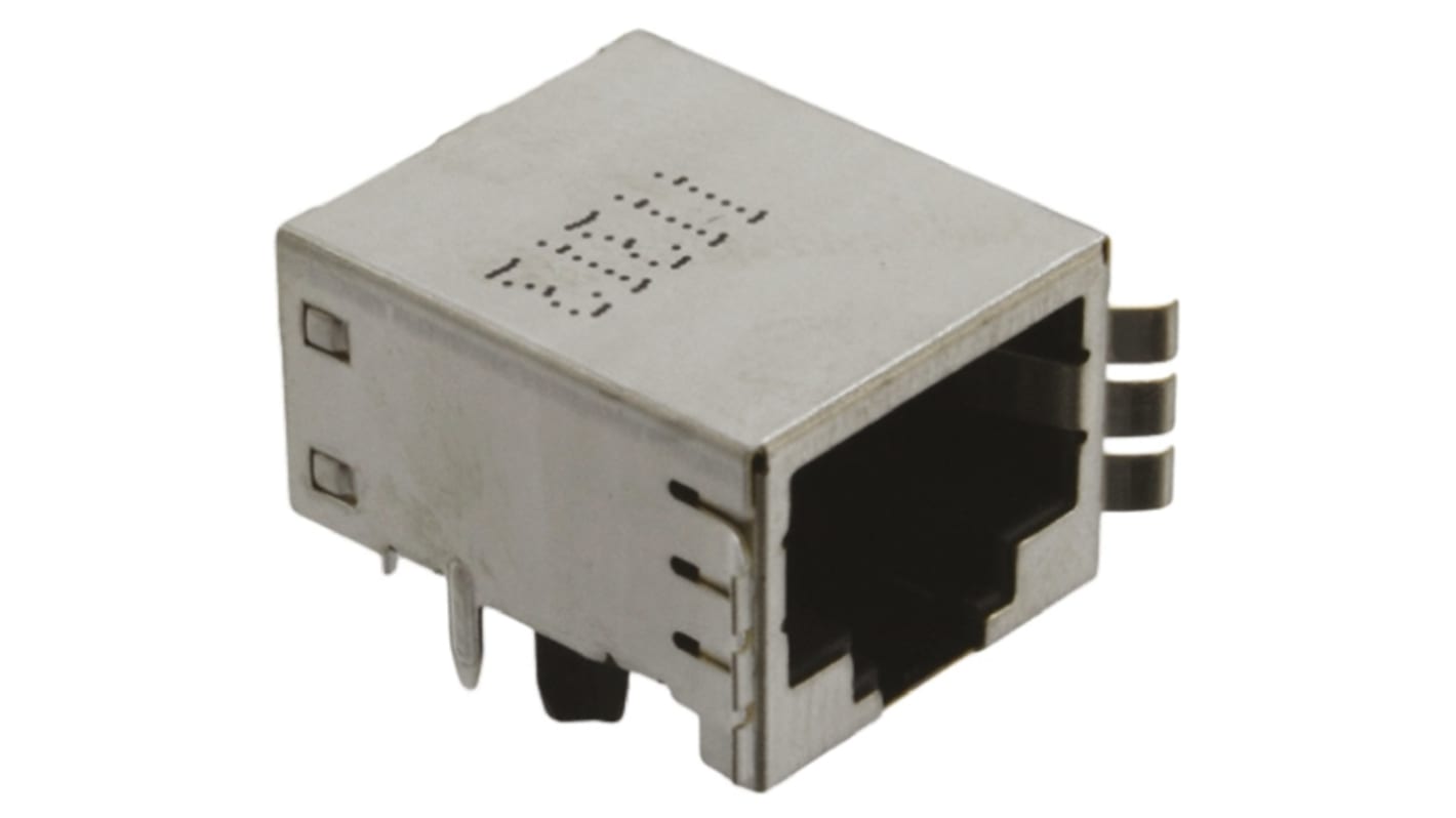 TE Connectivity 1116062 Cat.5 RJ45-Steckverbinder Buchse, 1-Port 8P8C-polig Ungeschirmt, Leiterplatten-Montage