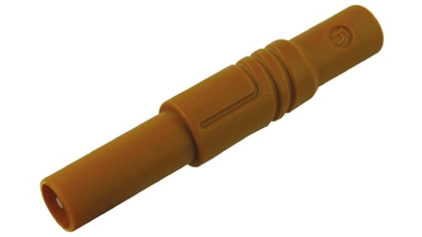 Hirschmann Test & Measurement Brown Male Banana Plug, 4 mm Connector, Screw Termination, 24A, 1000V ac/dc, Nickel