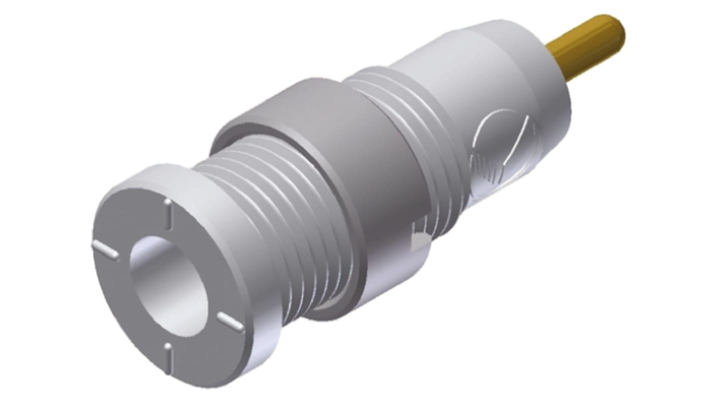 Fiche banane femelle 2mm Hirschmann Test & Measurement Blanc Femelle 10A 1000V c.a. / V c.c.