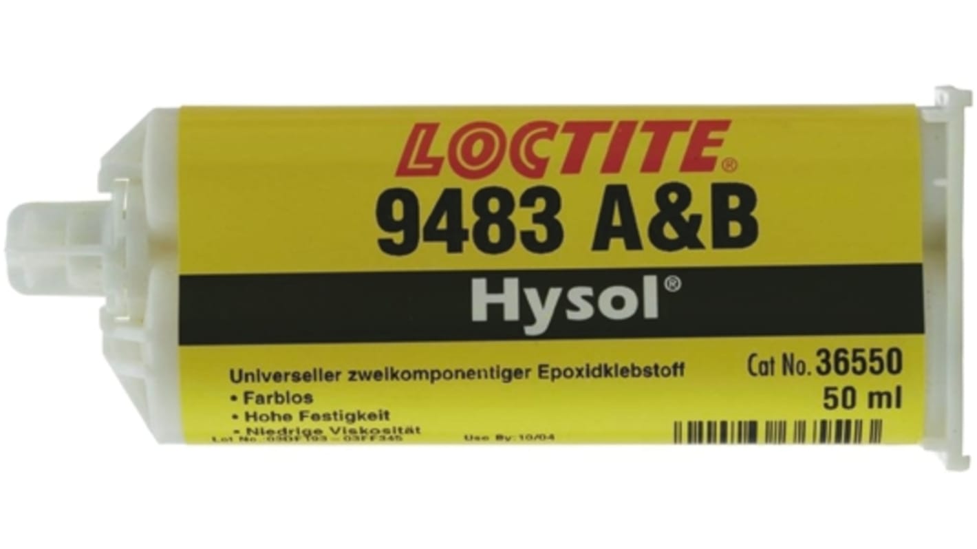 Cartouche double de Résine Hysol 9483 Loctite Transparent 50 ml