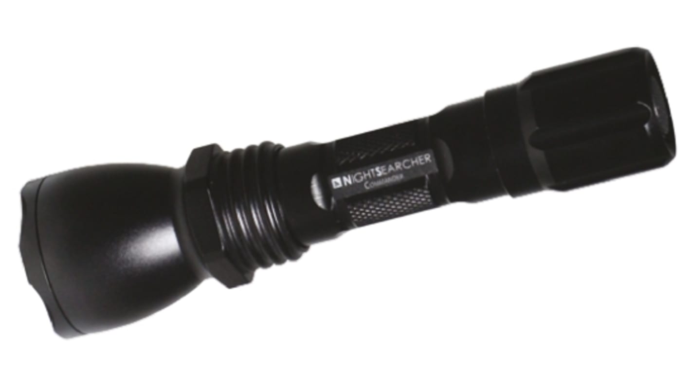 Nightsearcher Akku Kompakt-LED-Taschenlampe LED Schwarz im Alu-Gehäuse , 1000 lm / 1000 m