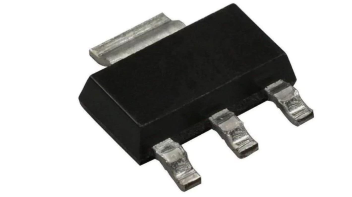 MOSFET Vishay, canale N, 540 mΩ, 1,5 A, SOT-223, Montaggio superficiale