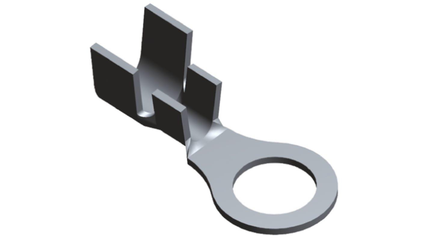 41333 TE Connectivity Uninsulated Ring Terminal, M5 Stud Size, 0.8mm²