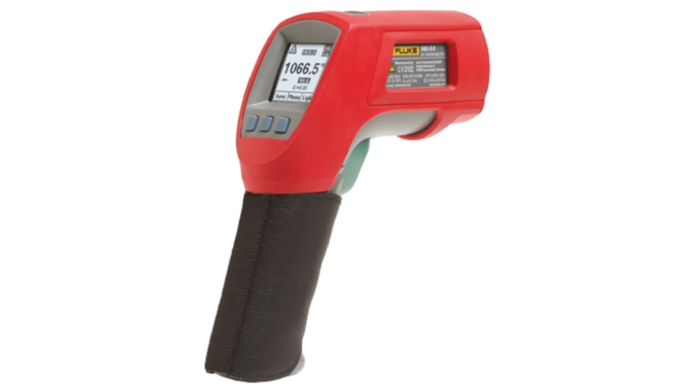 Fluke 568EX Digital Thermometer 50:1, bis +800°C, Celsius/Fahrenheit, ISO-kalibriert