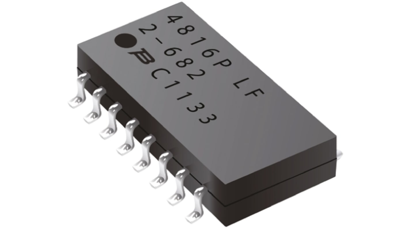 Réseau de résistance AEC-Q200 Bourns 4.7kΩ ±2% ISOL, 8 résistances, 1.28W, boîtier SOIC série 4800X CMS standard